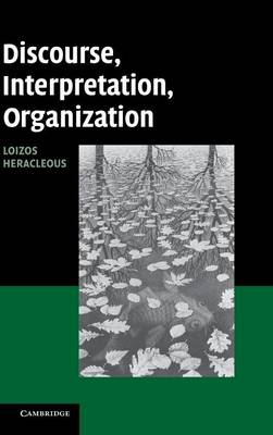 Book cover for Discourse, Interpretation, Organization