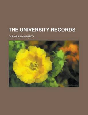 Book cover for The University Records