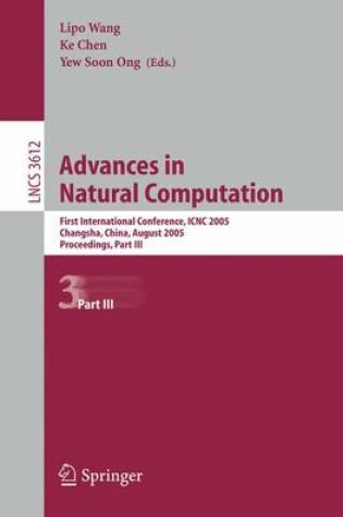 Cover of Advances in Natural Computation