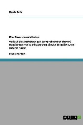 Cover of Die Finanzmarktkrise