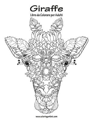 Cover of Giraffe Libro da Colorare per Adulti 1