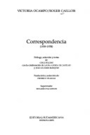 Cover of Correspondencia, 1939-1978