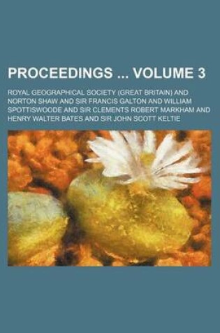 Cover of Proceedings Volume 3