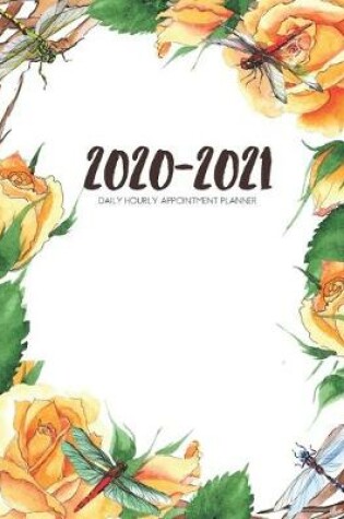 Cover of Daily Planner 2020-2021 Watercolor Tea Roses 15 Months Gratitude Hourly Appointment Calendar