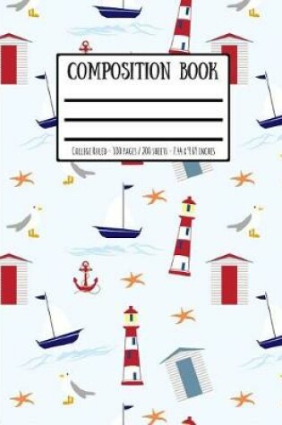 Cover of Nautical Pattern Composition Book