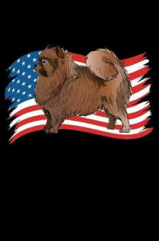 Cover of Pomeranian Dog US Flag