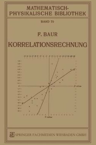 Cover of Korrelationsrechnung