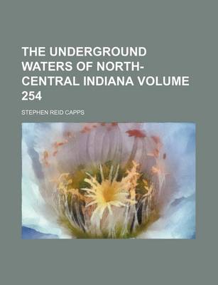 Book cover for The Underground Waters of North-Central Indiana Volume 254