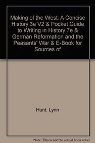 Book cover for Making of the West: A Concise History 3e V2 & Pocket Guide to Writing in History 7e & German Reformation and the Peasants' War & E-Book for Sources of the Making of the West