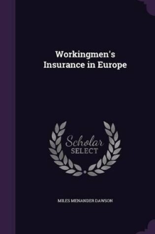 Cover of Workingmen's Insurance in Europe