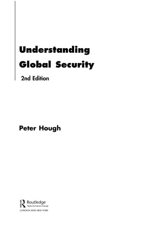 Cover of Understanding Global Security