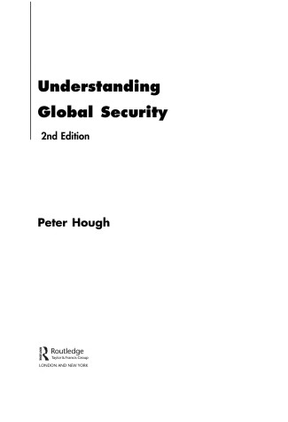 Book cover for Understanding Global Security