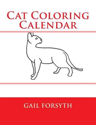 Book cover for Cat Coloring Calendar