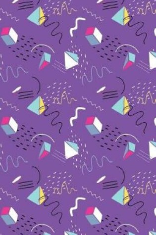 Cover of Journal Notebook Squiggles and Shapes Purple