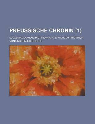 Book cover for Preussische Chronik Volume 1