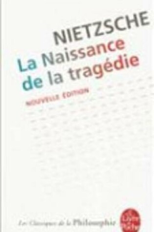 Cover of La naissance de la tragedie