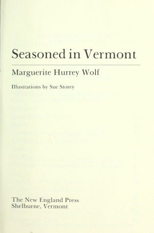 Cover of Seasoned in Vermont