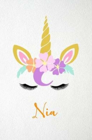 Cover of Nia A5 Lined Notebook 110 Pages