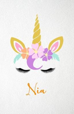 Book cover for Nia A5 Lined Notebook 110 Pages