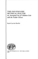 Book cover for Old English Metrical Psalter