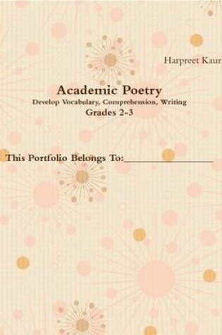 Cover of Academic Poetry 1