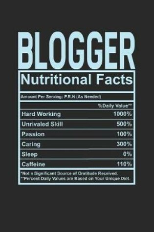 Cover of Blogger Nutritional Facts