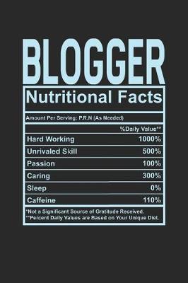 Book cover for Blogger Nutritional Facts