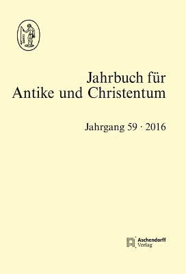 Cover of Jahrbuch Fur Antike Und Christentum