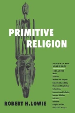 Cover of Primitive Religion