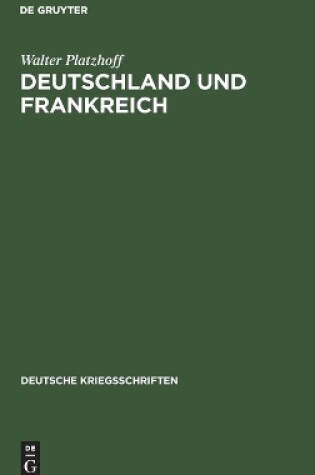 Cover of Deutschland Und Frankreich