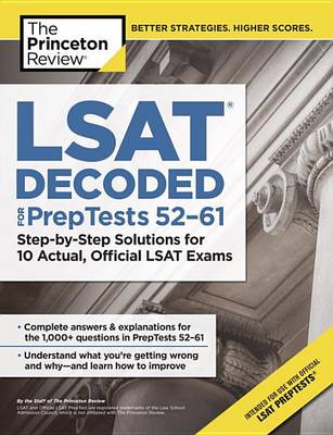 Book cover for Lsat Decoded (Preptests 52-61)