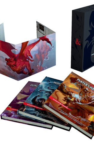 Cover of Dungeons & Dragons Core Rulebooks Gift Set (Special Foil Covers Edition with Slipcase, Player's Handbook, Dungeon Master's Guide, Monster Manual, DM Screen)