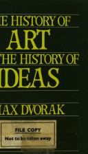 Book cover for History of Art as a History of Ideas