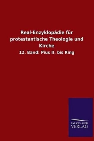 Cover of Real-Enzyklopadie Fur Protestantische Theologie Und Kirche