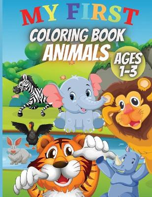 Book cover for My First Coloring Book-Animals