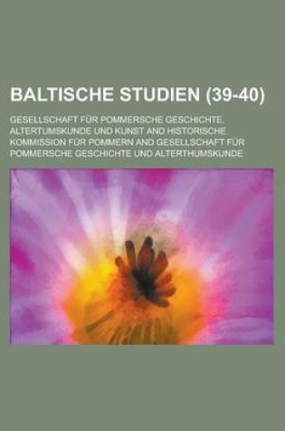 Cover of Baltische Studien (39-40)