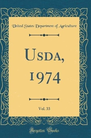 Cover of Usda, 1974, Vol. 33 (Classic Reprint)