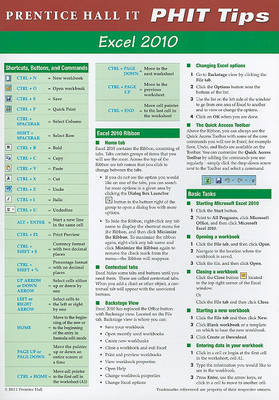 Book cover for Prentice Hall Excel 2010 PHIT Tip