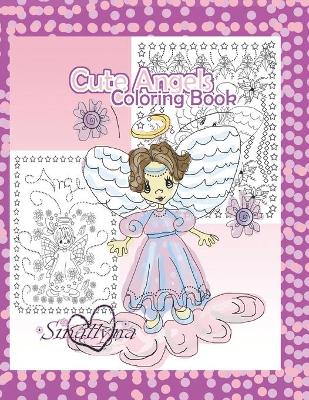 Book cover for Cute Angels Coloring Book