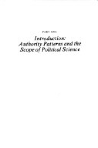 Cover of Patterns of Authority