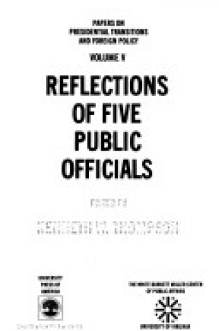 Cover of Reflections of Five Public Pb