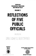 Book cover for Reflections of Five Public Pb