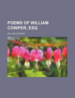 Book cover for Poems of William Cowper, Esq