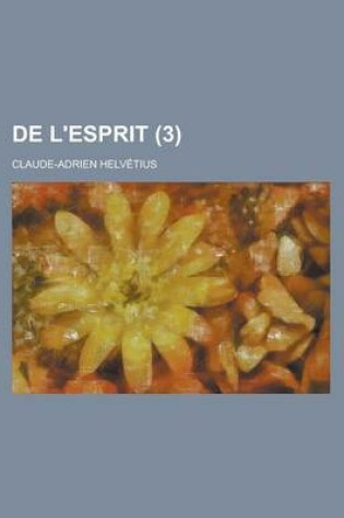 Cover of de L'Esprit (3 )