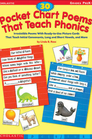 Cover of 30 Pocket Chart Poems That Teach Phonics