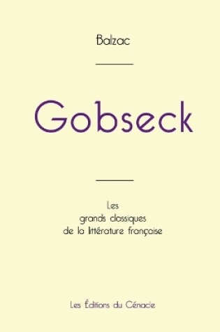 Cover of Gobseck de Balzac (édition grand format)
