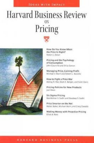 Cover of "Harvard Business Review" on Pricing