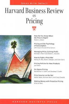 Book cover for "Harvard Business Review" on Pricing