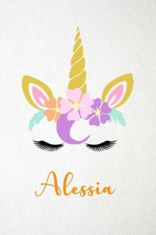 Cover of Alessia A5 Lined Notebook 110 Pages