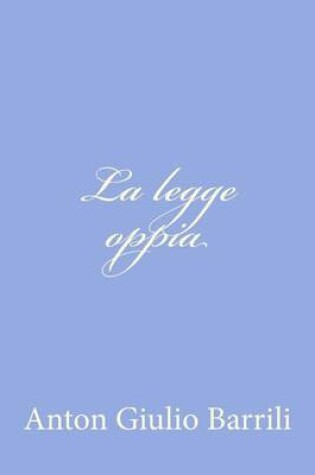 Cover of La legge oppia